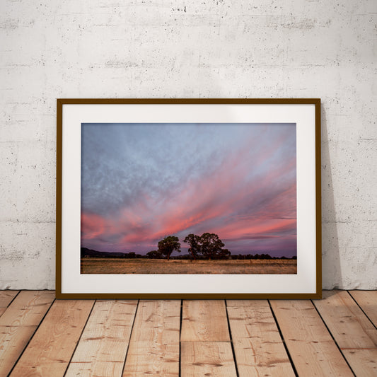 Sunset at Eulimore unframed print