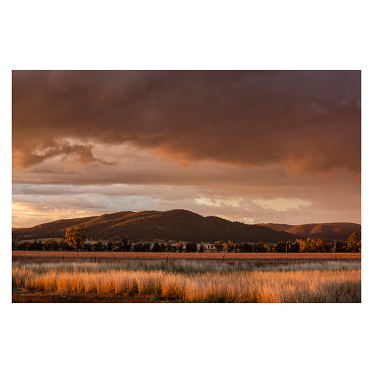 Last Light Over The Hills unframed print