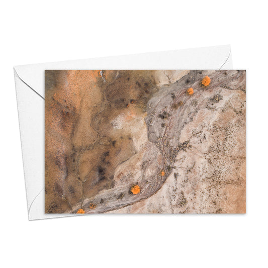 Sunrise in the Painted Desert greeting card